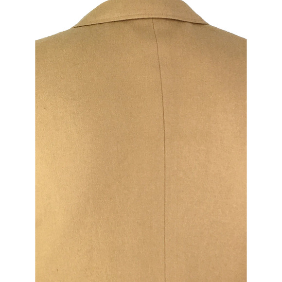 Size 16 Woolrich USA Womens 2 Button Pure Wool Blazer Jacket Sand Tan - Picture 7 of 14